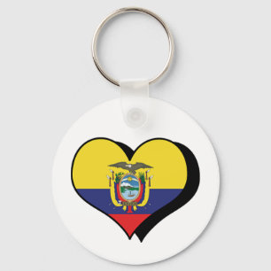 I Love Ecuador Keychain