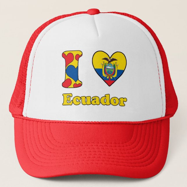 I love Ecuador Trucker Hat (Front)