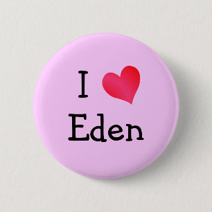 I Love Eden 2 Inch Round Button