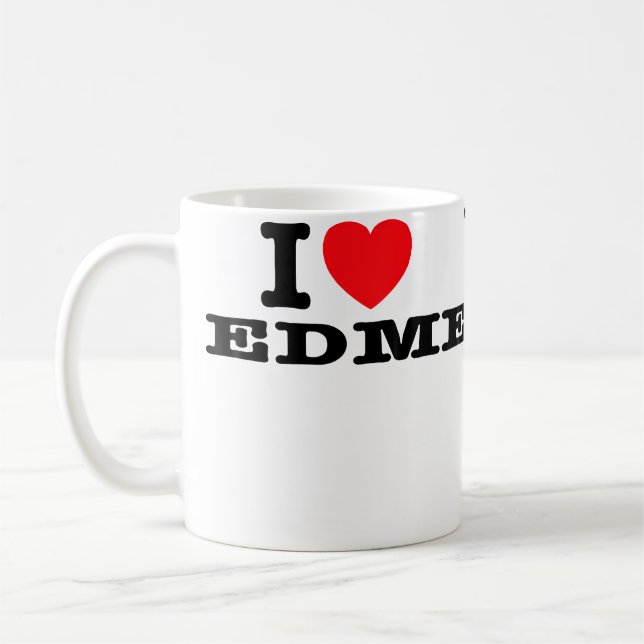 I Love Edm Coffee Mug (Left)
