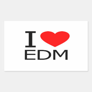 I Love EDM Sticker