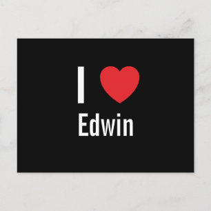 I love Edwin Postcard