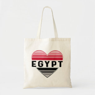I Love Egypt, Egyptian Heart Tote Bag