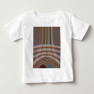 I Love Eiffel Tower Paris With Love blue sky colo Baby T-Shirt