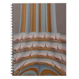 I Love Eiffel Tower  Paris With Love blue sky colo Notebook