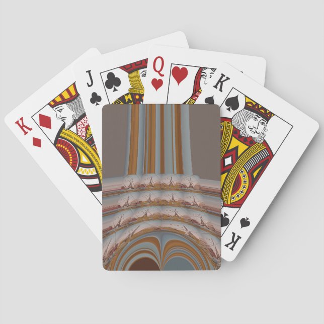 I Love Eiffel Tower  Paris With Love blue sky colo Playing Cards (Back)