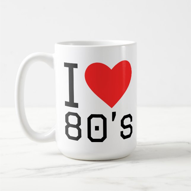 I love eighties coffee mug (Left)