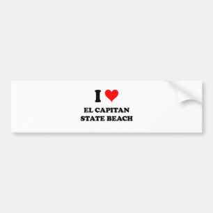 I Love El Capitan State Beach Bumper Sticker