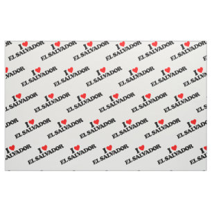 I LOVE EL SALVADOR FABRIC