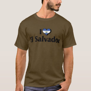 I Love El Salvador Flag T-Shirt