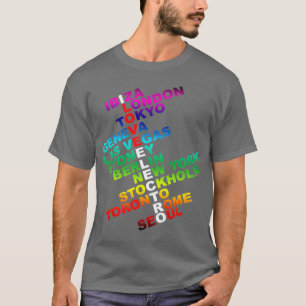 I Love Electro World Wide T-Shirt