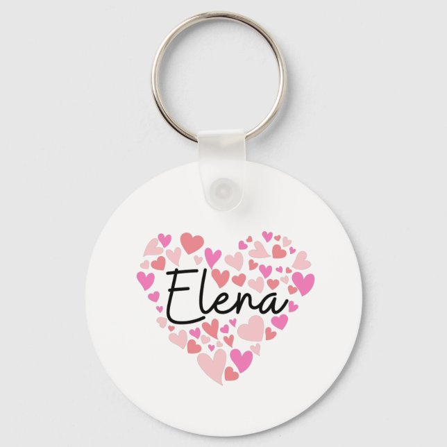 I love Elena Keychain (Front)