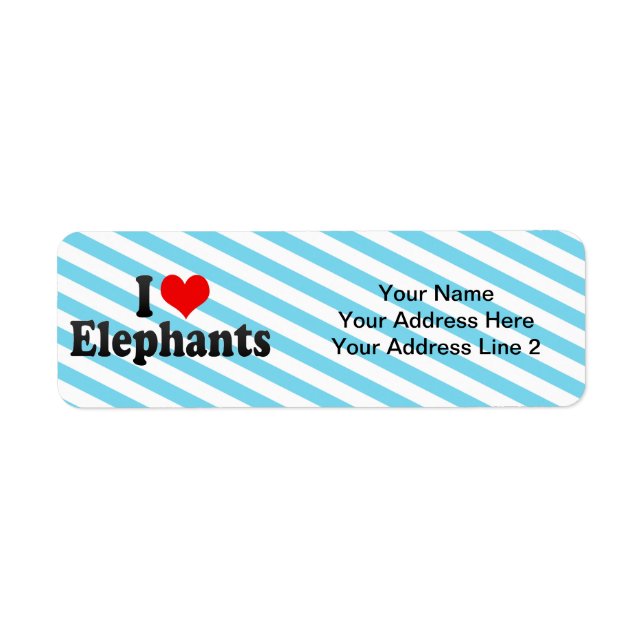 I Love Elephants (Front)
