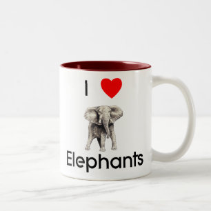 I love elephants Mug