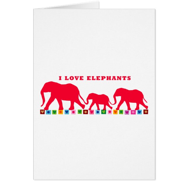 I Love Elephants (Rouge) (Devant)