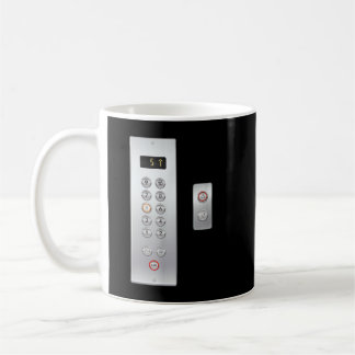 I Love Elevator Cute Elevator Buttons Mechanic Clo Coffee Mug