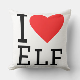I love elf throw pillow