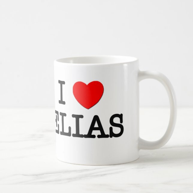 I Love Elias Coffee Mug (Right)