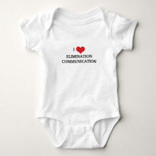 I Love Elimination Communication Baby Bodysuit