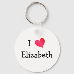 I Love Elizabeth Keychain