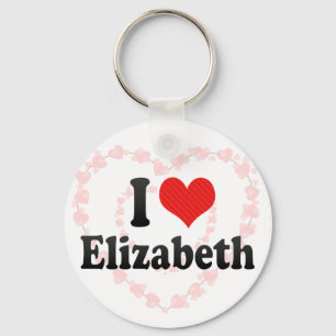 I Love Elizabeth Keychain