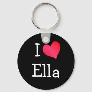 I Love Ella Keychain