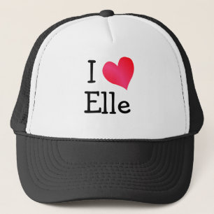 I Love Elle Trucker Hat