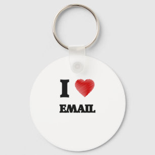 I love EMAIL Keychain