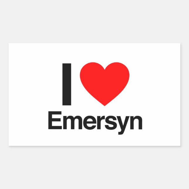 i love emersyn sticker (Front)