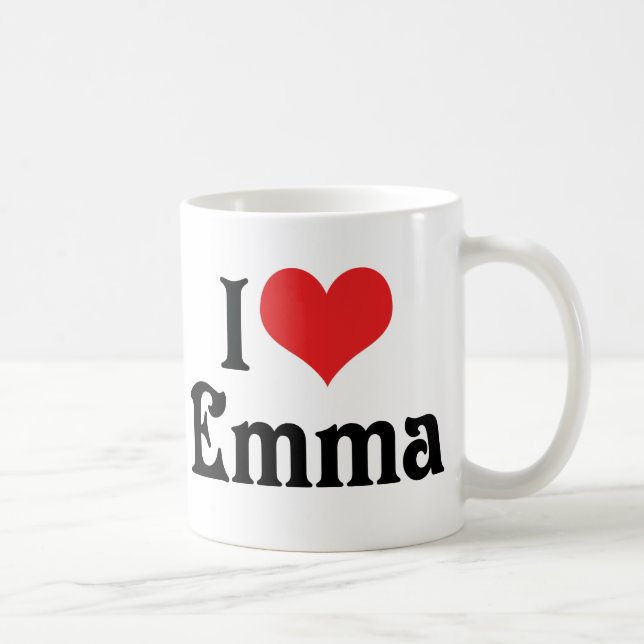 I Love Emma Coffee Mug (Right)