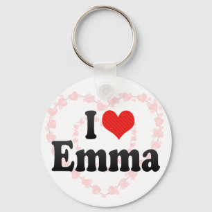 I Love Emma Keychain