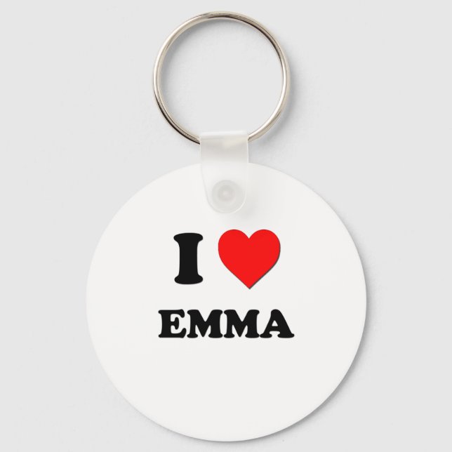 I Love Emma Keychain (Front)
