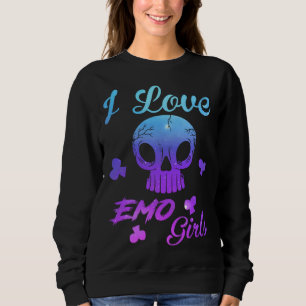 I Love Emo boys  I Love Emo girls  Emo Goth Matchi Sweatshirt