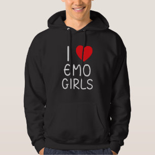 I Love Emo Girls I Heart Emo Girls 13 Hoodie