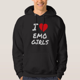 I Love Emo Girls I Heart Emo Girls 18 Hoodie