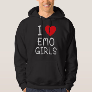 I Love Emo Girls I Heart Emo Girls 20 Hoodie