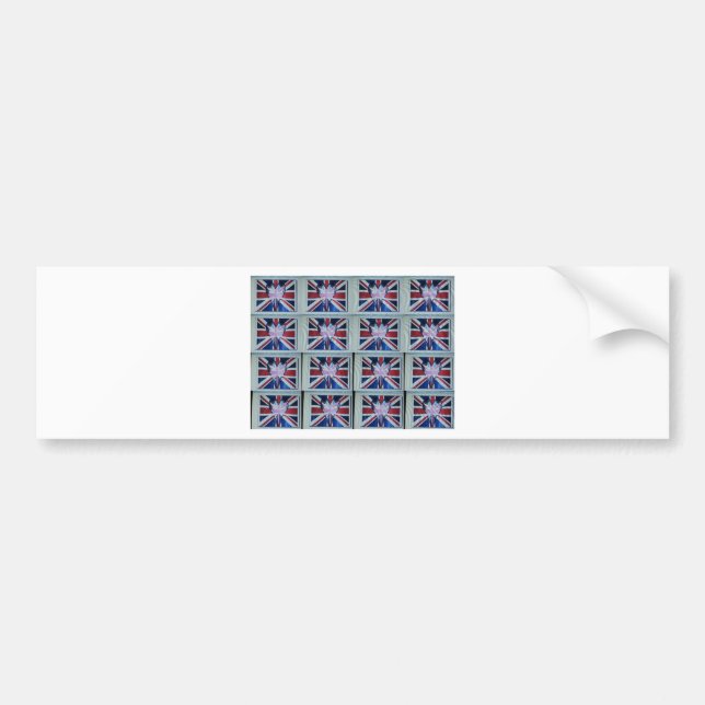I Love England Art Print Bumper Sticker (Front)