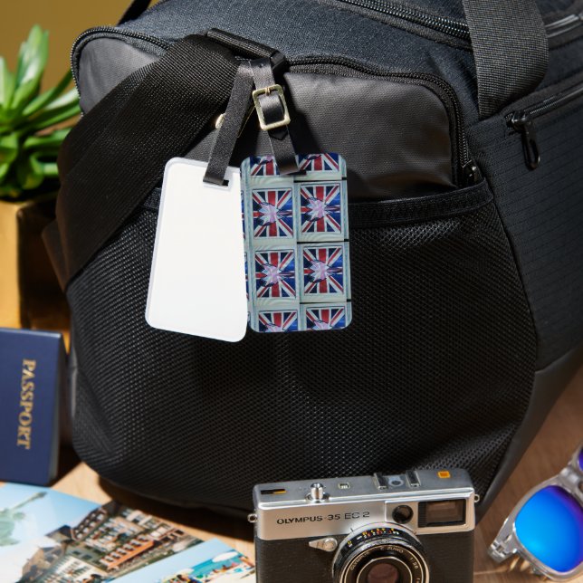 I Love England Art Print Luggage Tag (Front & Back)