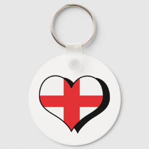 I Love England Keychain