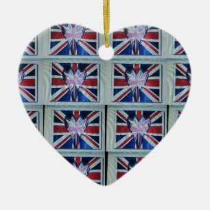 I love England.png Ceramic Ornament