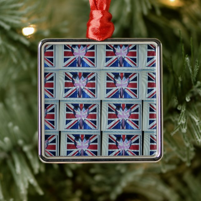 I love England.png Metal Ornament (Tree)