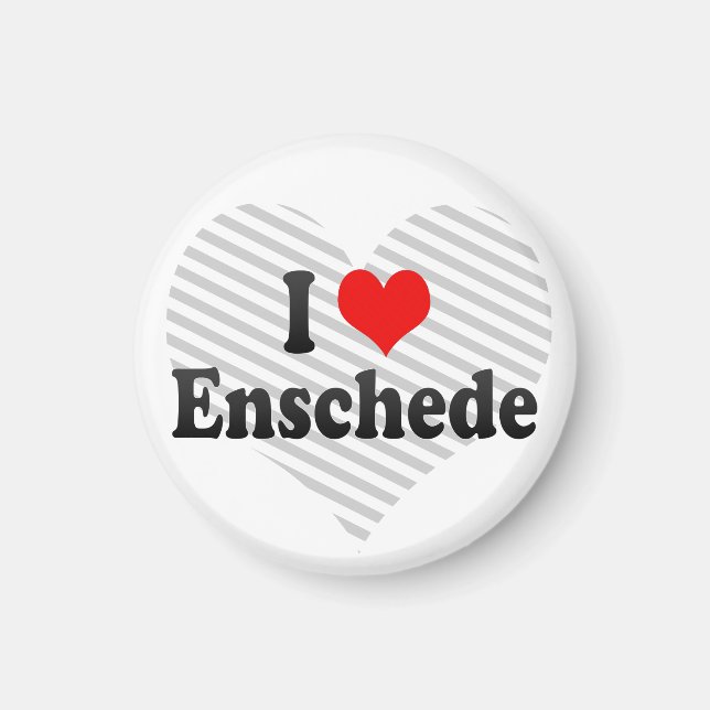 I Love Enschede, Netherlands Magnet (Front)