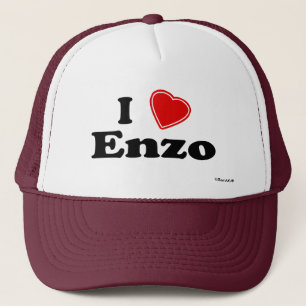 I Love Enzo Trucker Hat