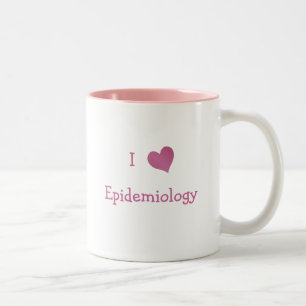 I Love Epidemiology Two-Tone Coffee Mug