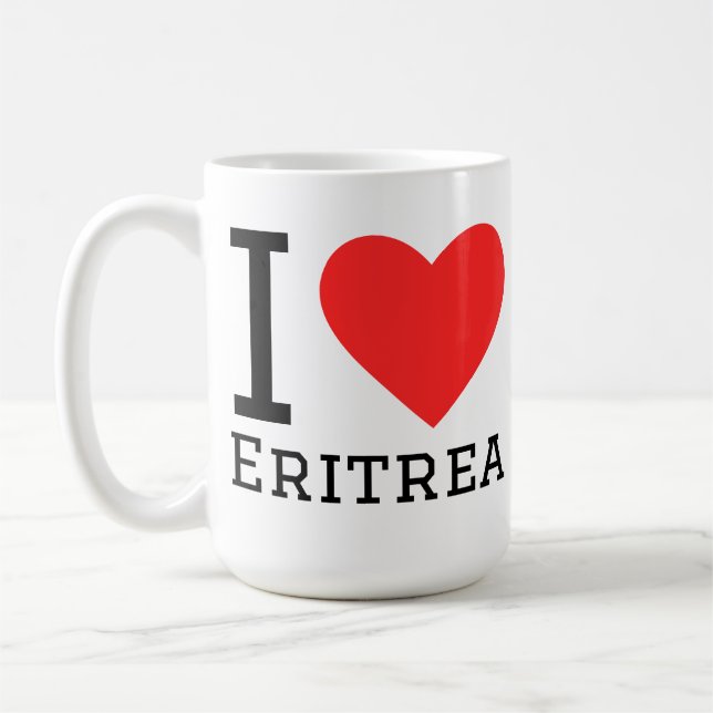 I love eritrea coffee mug (Left)