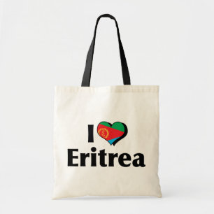 I Love Eritrea Flag Tote Bag