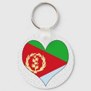 I Love Eritrea Keychain