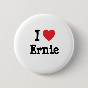 I love Ernie heart custom personalized 2 Inch Round Button