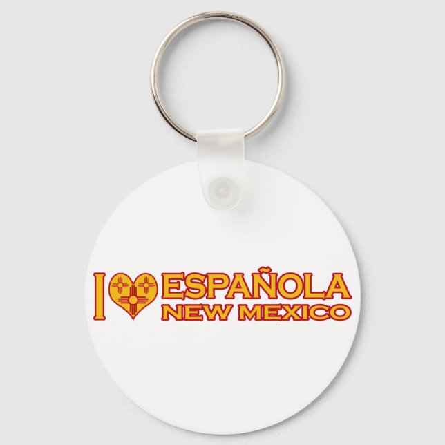 I Love Española, NM Keychain (Front)