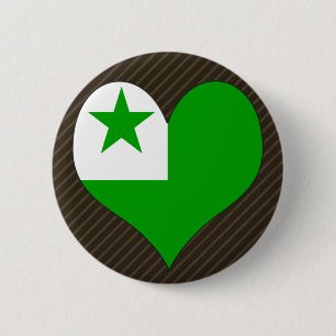 I Love Esperanto 2 Inch Round Button